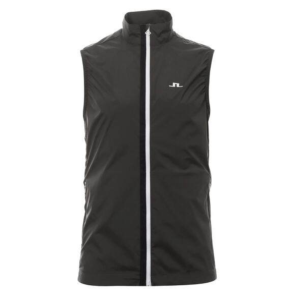 J. Lindeberg Men's Ash Light Packable Water Repellent Lightweight Golf Vest - Picture 1 of 4